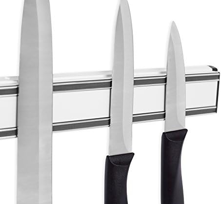 Най-добрата Онлайн Магнитна поставка за ножове - 18 инча - Планк за съхранение на ножове - Алуминий - Държач за метални