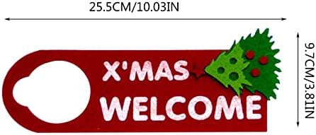 XIOS Коледна украса 2022 Коледна Украса на Вратата Табела на Тъканта Вратата Подвесная Врата Закачалка Подвесная