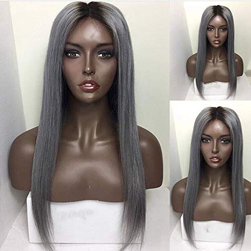 Лилавата перука на дантели отпред за черни жени, средната част е дълга, за cosplay, лилаво синтетични перука за африканските