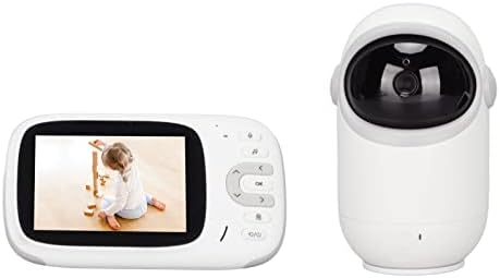 Видеоняня Heayzoki с цифрова камера, 3.2-инчов екран, акумулаторна батерия с капацитет 1150 mah, Двупосочна Гласова умен