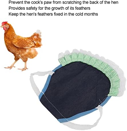 Престилка за пилета Shanrya, Седло за Пиле Красиво Удобно многократна употреба за домашни любимци за домашни птици (Син