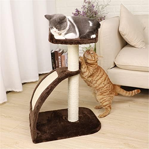 Когтеточка и мат KKVEE Cat Tree с покритие от сизал, Център за активна почивка за котенца (Доставка на повече от 10 дни)