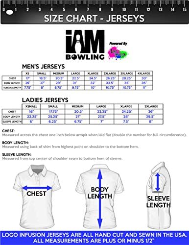 Боя за инфузия лого-Sublimated Трикотаж за боулинг (Колан яка) - Дизайн I AM Bowling Забавни 2009-ST - Буря
