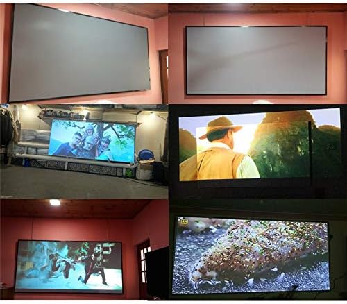 GPPZM 16:9 Проектор Прост Завеса Екран 60 72 84 100 120 Инча Домашен Уличен Офис 3D Преносим прожекционен екран (Размер: 40