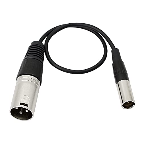 MEIRIYFA Микрофон Mini XLR Male-XLR Male, аудио кабел Mini XLR 3pin Male-3pin XLR Card, без щепсела за BMPCC Камера за 4K Видео