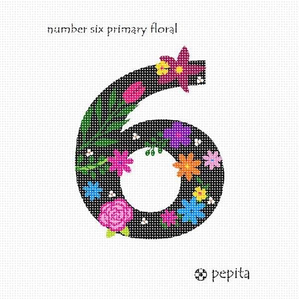 комплект за бродиране pepita: Номер Шест Основни цвята, 7 x 7