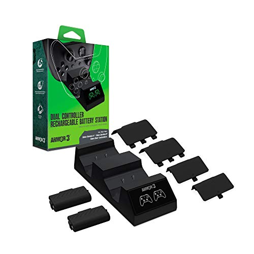 Акумулаторна станция на Armor3 с двойно контролер за Xbox Series X/Xbox One (Черен) - Xbox Series X