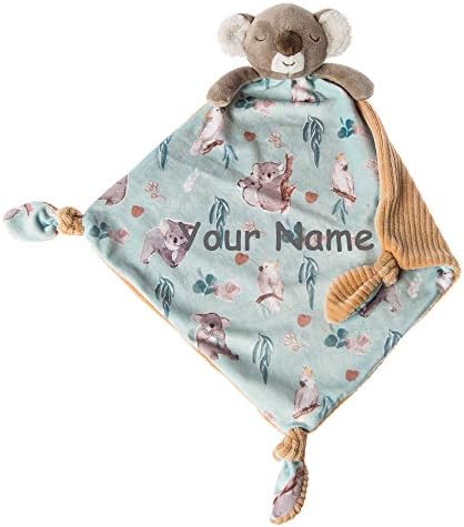 Персонализирани Малък Пакет Под Плюшено Одеяло на Коала, за Момченце или момиченце с Потребителското Име