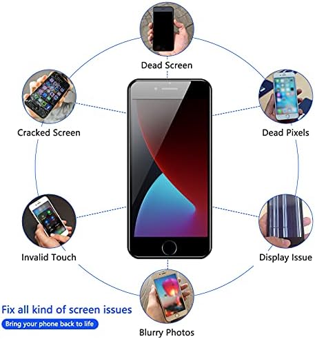 за iPhone 7 Plus Подмяна на екрана Черен, Mobkitfp 5,5 Пълна Монтаж LCD дисплей, Дигитайзер с предна камера + Говорител + Сензори