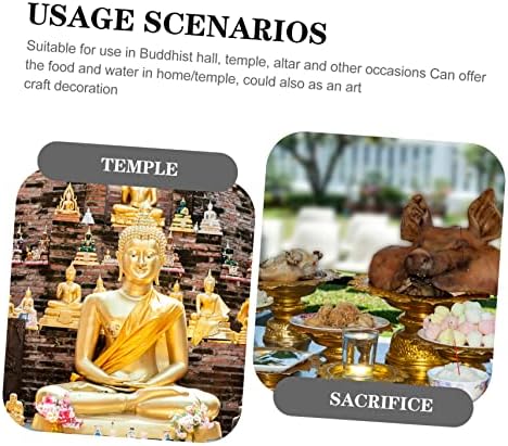 Cabilock Чиста Медна Купа за Поднасянето на Буда Подпори За Йога Decoraciones Para Uñas Месинг Декор на Аксесоари За