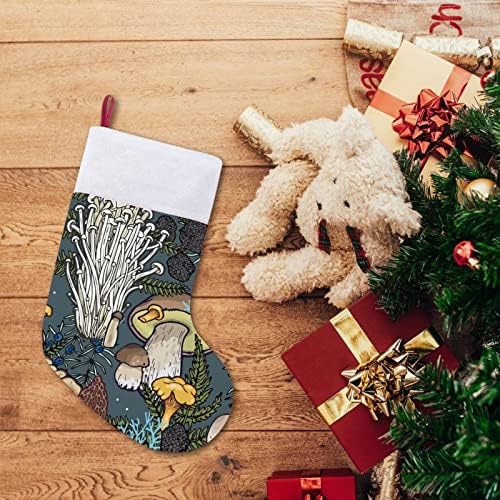 Гъбена Свят Коледен Окачен Отглеждане на Сладък Дядо Чорап за Коледно Украса Украса Подаръци