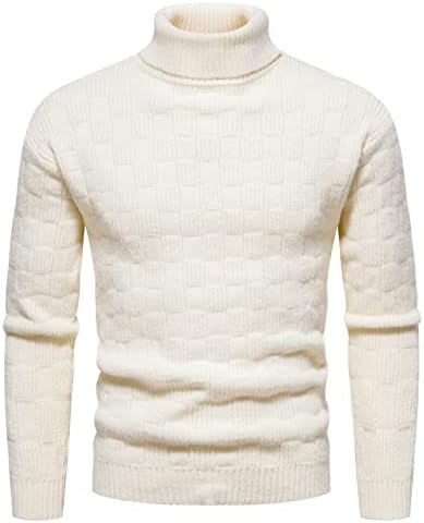 Мъжки Забавен Пуловер На Дебелото Задължителен За Употреба, Есенно-Зимни Всекидневни Вязаный Обикновен Пуловер