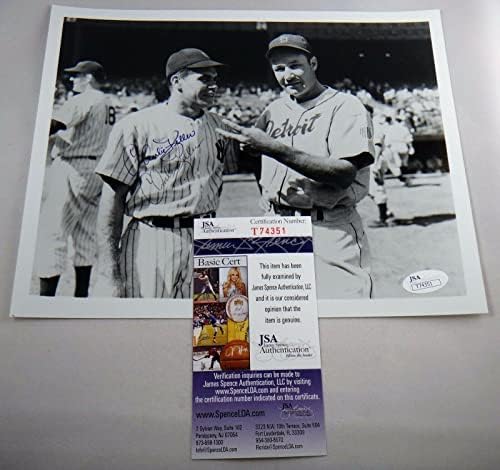 Чарли Келер Подписа Снимка с Размер 8х10 на бейзбола Ню Йорк Янкис JSA COA - Снимки на MLB с автограф