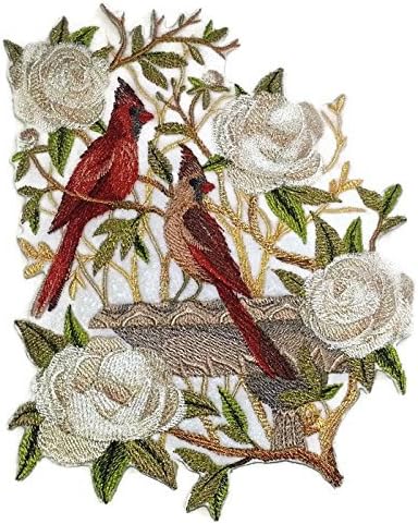 Природа, изтъкана от нишки, Царството на Невероятни птици [Кардинал наслада] [Индивидуален и уникален] Бродирана