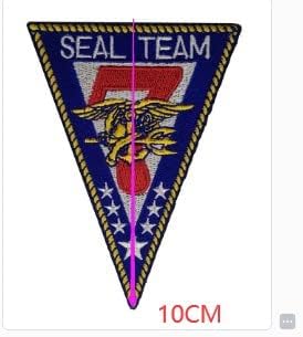 Seal Team Seven Нашивка с Бродерия, Военна Тактическа Нашивка с Морален Дух, Значка, Емблема, Апликация, Куки,