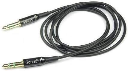 Марка Sound Squared, удължител за слушалки S2-EXT10 с дължина 10 метра, конектор 3.5 мм за мъже и жени, черен