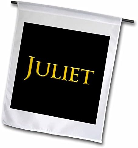 3дРоза Жулиета Луксозно име за момиченце в Америка. Жълт в черен Талисман - Знамена (fl-362757-1)
