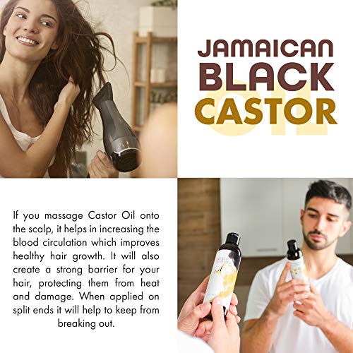 Ямайское Черно Рициново масло за Растеж на косата - балсами за коса, Средства за контрол на растежа на косата, балсами За Растеж