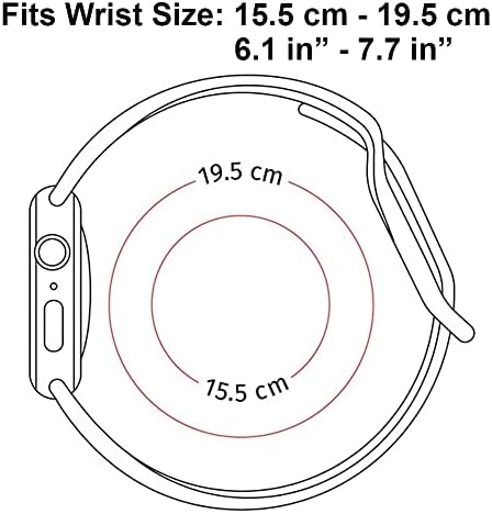 IKIKI-TECH Съвместим с Apple Watch каишка 42 мм 44 мм 45 мм на 49 мм (Силуети с шарките на тропически кокос)