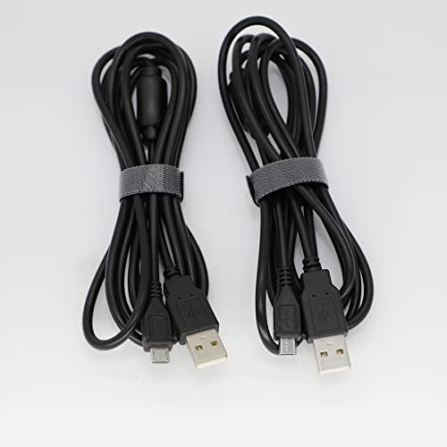 Кабела на зарядното устройство HAUZIK Micro USB-кабел, Съвместим с контролера PS4, Playstation 4, PS4 Pro, PS4 Slim,
