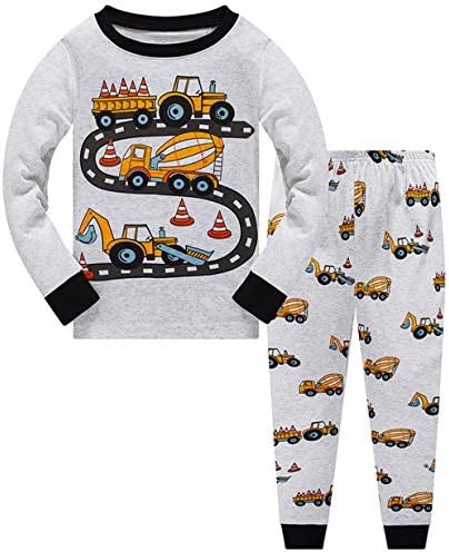 Пижамные Комплекти Popshion за малки момчета, с Блеснали в Мрака на Динозавър, Памук, Дрехи за деца