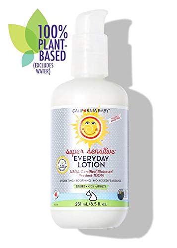 Лосион California Baby Super Sensitive | Без добавени ароматизатори | Растителни съставки (Сертифицирани