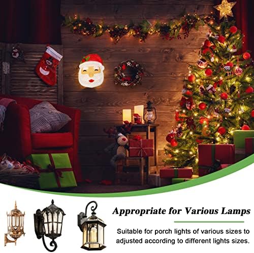 Коледни Седалките за осветителни Тела Дядо Коледа на верандата, Коледна Лампа за фенер На улицата, Празничен Декор,