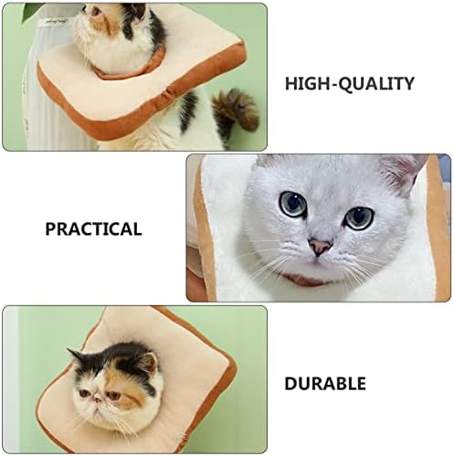 Mipcase Сладък Тост за кученца с регулируема врата След операцията, Elizabeth Design Cat Красива хляб за котки с коте/ на