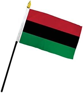 АФРОАМЕРИКАНСКИЙ ФЛАГ И ПАНАФРИКАНСКИЕ ЗНАМЕНА (Панафриканские (живот черни са от значение) Флаг 3x5 фута Поли)