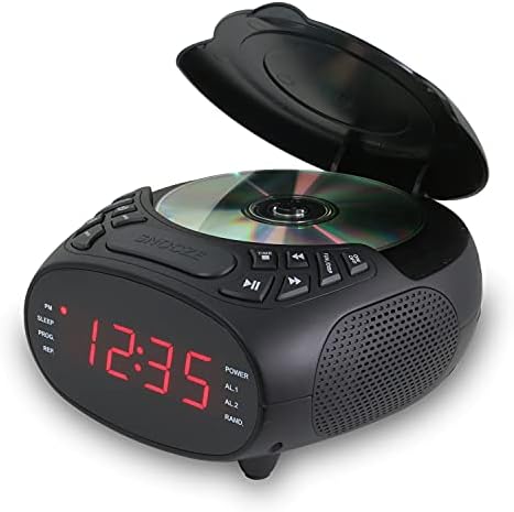 Радио часовник GPX с двоен будилник, максимален товар, FM, Черен (CC318B)