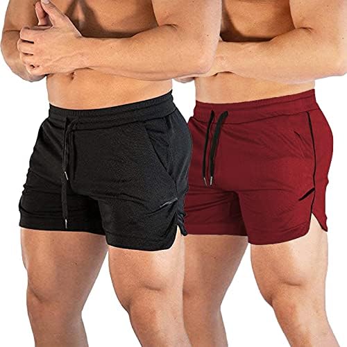 Мъжки Спортни Шорти за Бягане CEHT Леки Спортни къси Панталони за фитнес зала с Джобове с цип