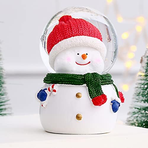 Коледен Кристална Топка, Декорация във формата на Коледните Глобус с Подсветка от Смола, Задвижвани от батерия, Реалистично