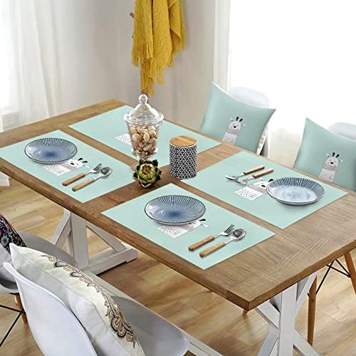 Подложки за маса за кухня, Миещи се Постелки за маса от PVC, Декор за деца, Детска Стая, Тематичен Принт с изображение на