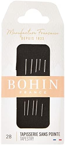 Ръчни игли за гоблени Bohin - Размер 28, Бял