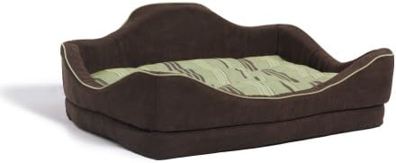 Дизайнерско легло за домашни любимци MidWest Quiet Time 28 на 21 инча, с възможност за сгъване на облегалката,