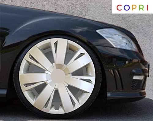 Комплект Copri от 4 Джанти Накладки 15-Инчов Сребрист цвят, Защелкивающихся на Главината, подходящ За Honda Civic