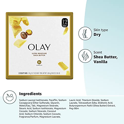 Козметичен шоколад, Olay Moisture Outlast Ultra Moisture с масло от шеа и комплекс от витамини В3, 3,17 унция