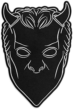 Нашивка с бродерия Embrosoft Светия Band Nameless Ghoul Black Mask – Опаковка от 1 емблеми с бродерия в стила на хеви–метъл