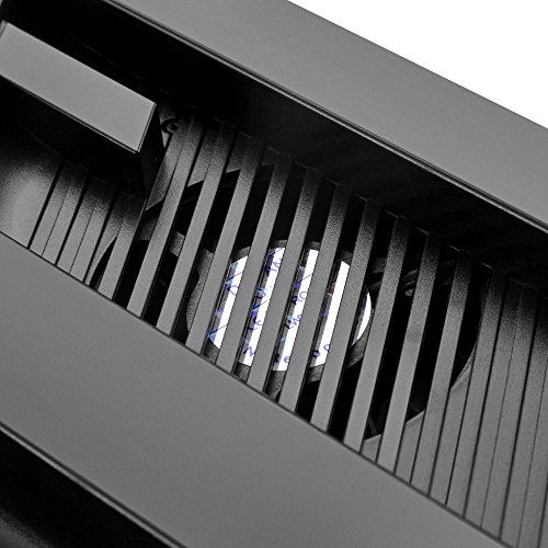 Охлаждащ вентилатор за тънки вертикални влакчета PS4 с Два Порта USB зарядното устройство е 2 в 1 Двойна цел с охладителната