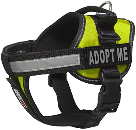 Шлейка-жилетка Dogline за кучета и 2 Подвижни ленти Adopt Me, Средният размер на / от 22 до 30 инча, зелен