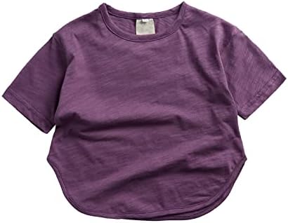 Дългата Термална Тениска За Деца, Къса Тениска За Момичета И Момчета, Класически Свободна Къса Мека Однотонная Тениска