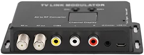LMMDDP UHF TV Link Модулатор на AV-Радиочестотни Конвертор IR удължител с 21-канальным дисплей PAL/NTSC Допълнително