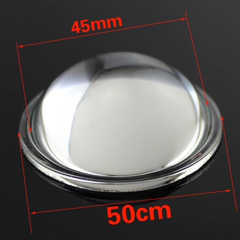 1БР Оптично Стъкло с Диаметър 50 мм, с Фокусно разстояние 50 мм Высокомощный LED Плосковыпуклый За Фокусиране