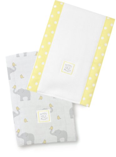 Памперси за новородени SwaddleDesigns, Комплект от 2 Памучни Кърпички за Оригване, Весел Жълт ivanka dimitrova