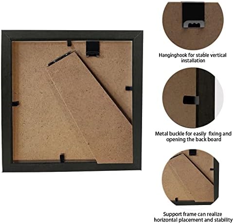 Витрина TouYinger 5x5 Small Shadow Box Рамка, Кутия-витрина за Сувенири, медали, Занаяти, билети и снимки, 3D Рамка