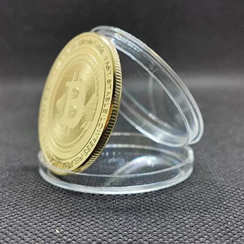 Нов Тип с 40 мм * 3 мм Биткойн Виртуална Монета Цифрова Валута Възпоменателна Монета Метални Изделия Златни Монети, Сребърни