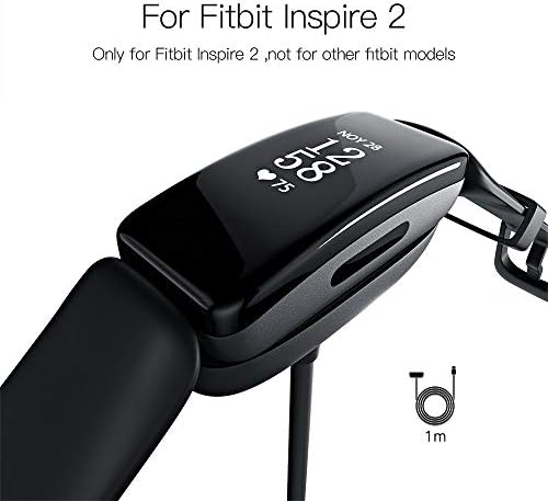Зарядно устройство AWINNER е Съвместимо с Fitbit Inspire 2, док-станция за зареждане на смарт часа, притежател на стойка,