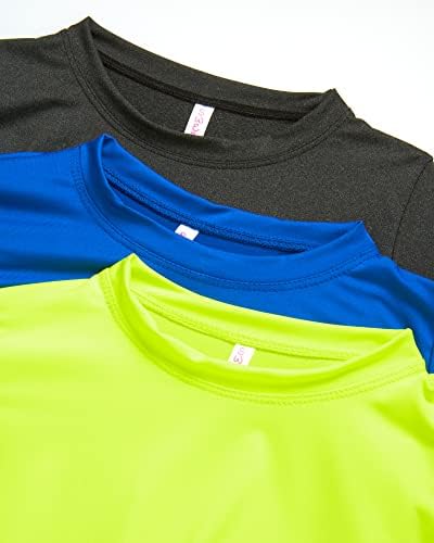 Тениска за активни спортни изяви Sweet Hearts Girls, 3 опаковки, С къс ръкав и кръгло деколте, суха засаждане