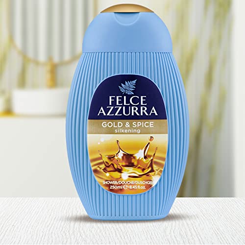 Felce Azzurra Gold And Spices - Гел за душ с копринена эссенцией - Съчетан С цитрусови и ароматни нотки - Прави кожата мека