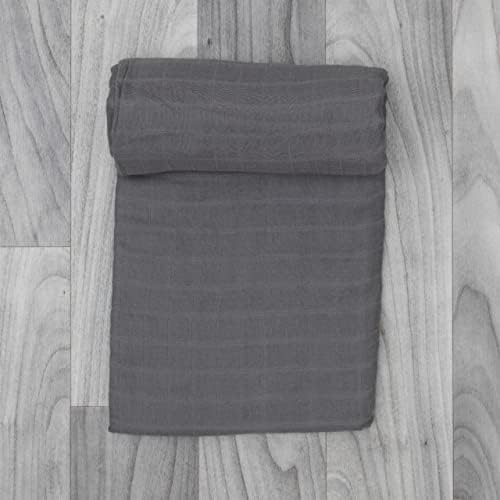Пеленальное одеяло от органичен плат - Неутрален одеяло за приемане на дете - От органичен памук и бамбук, Однотонное